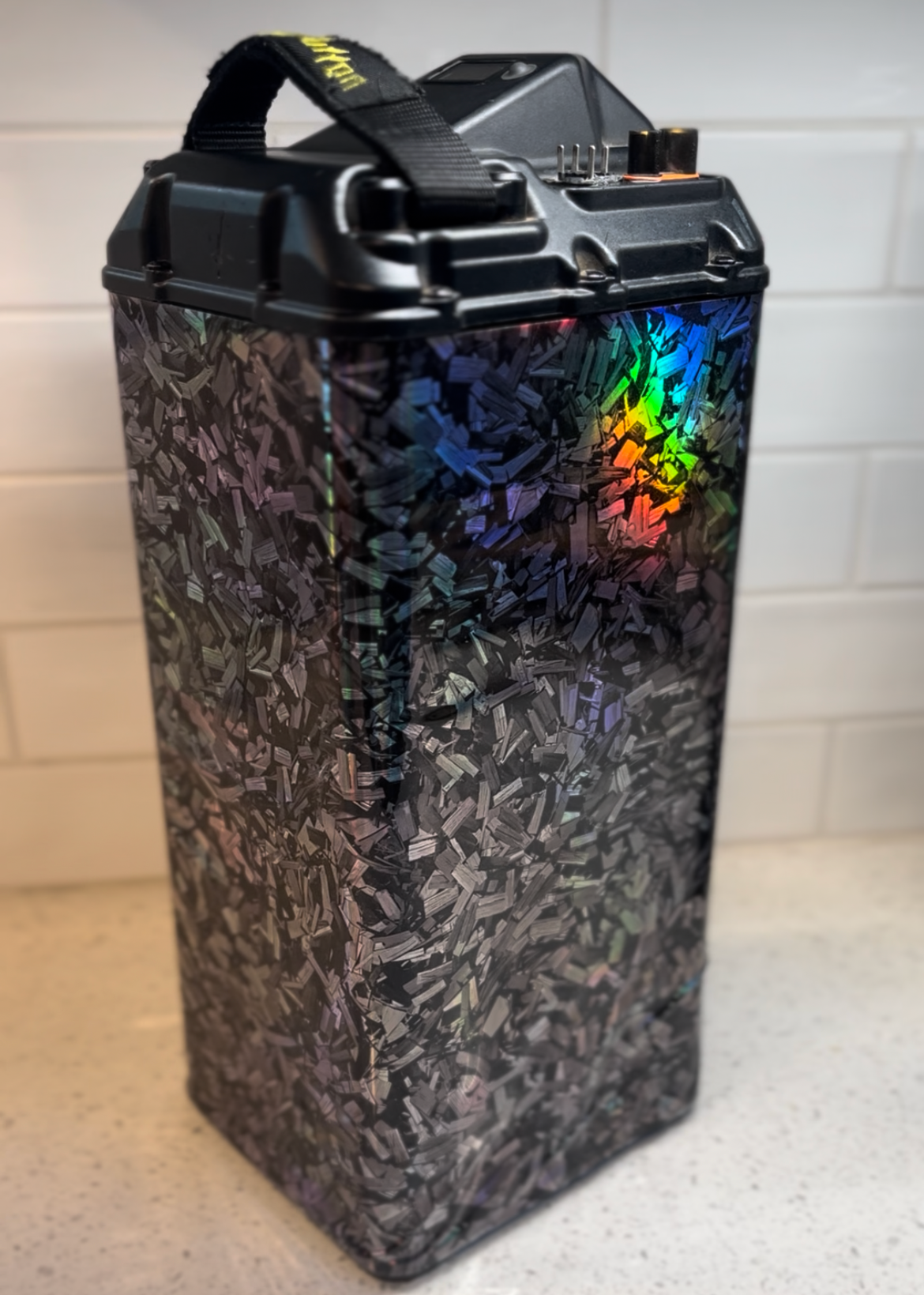 Holographic Fiber Surron Battery Wrap