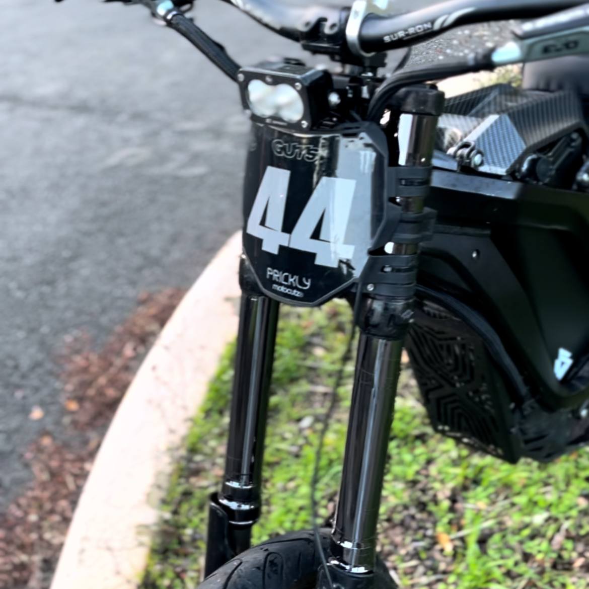 Surron chrome fork wrap