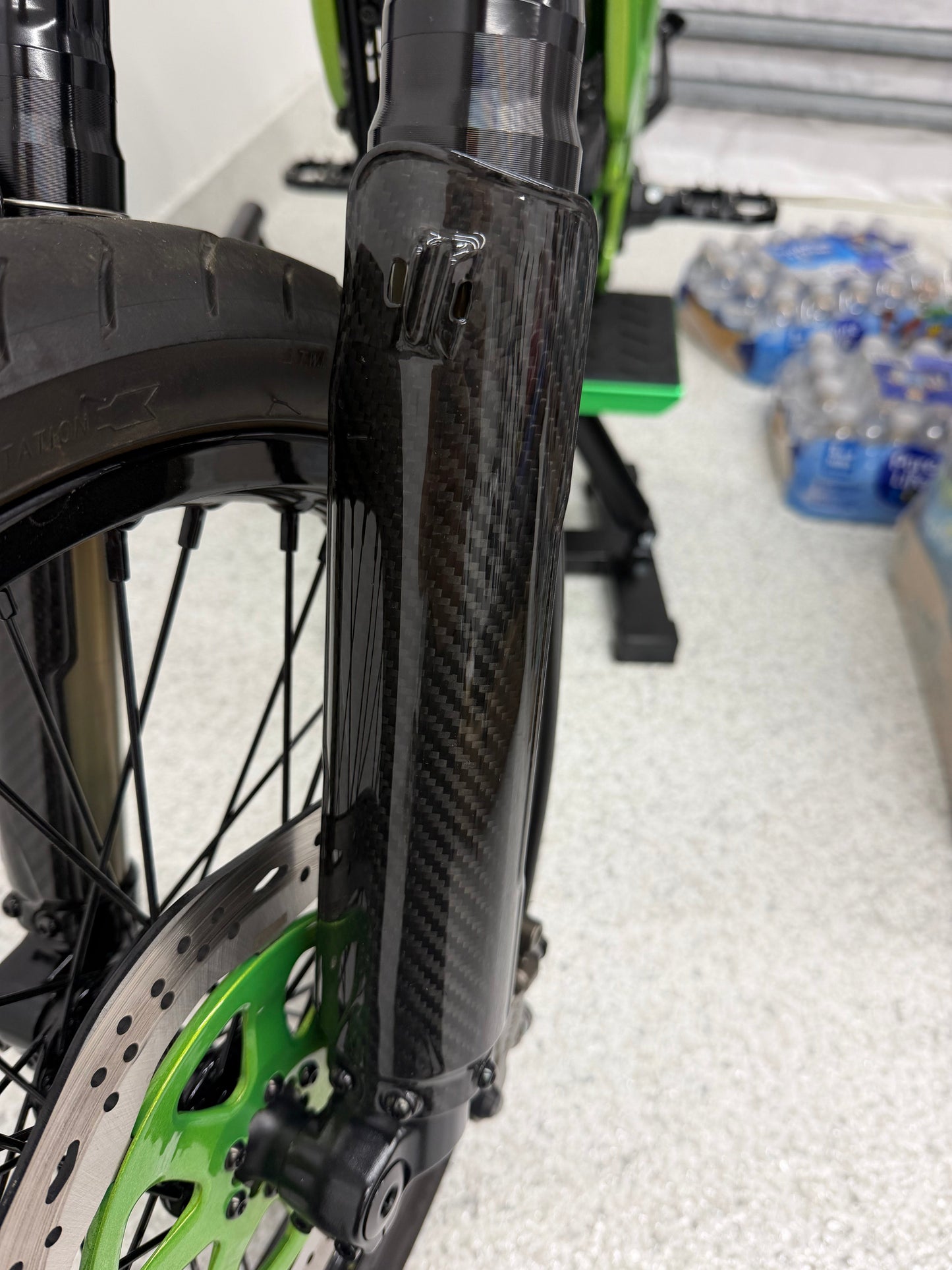 SurRon LBX Fork Guards (Pair) - Carbon Fiber