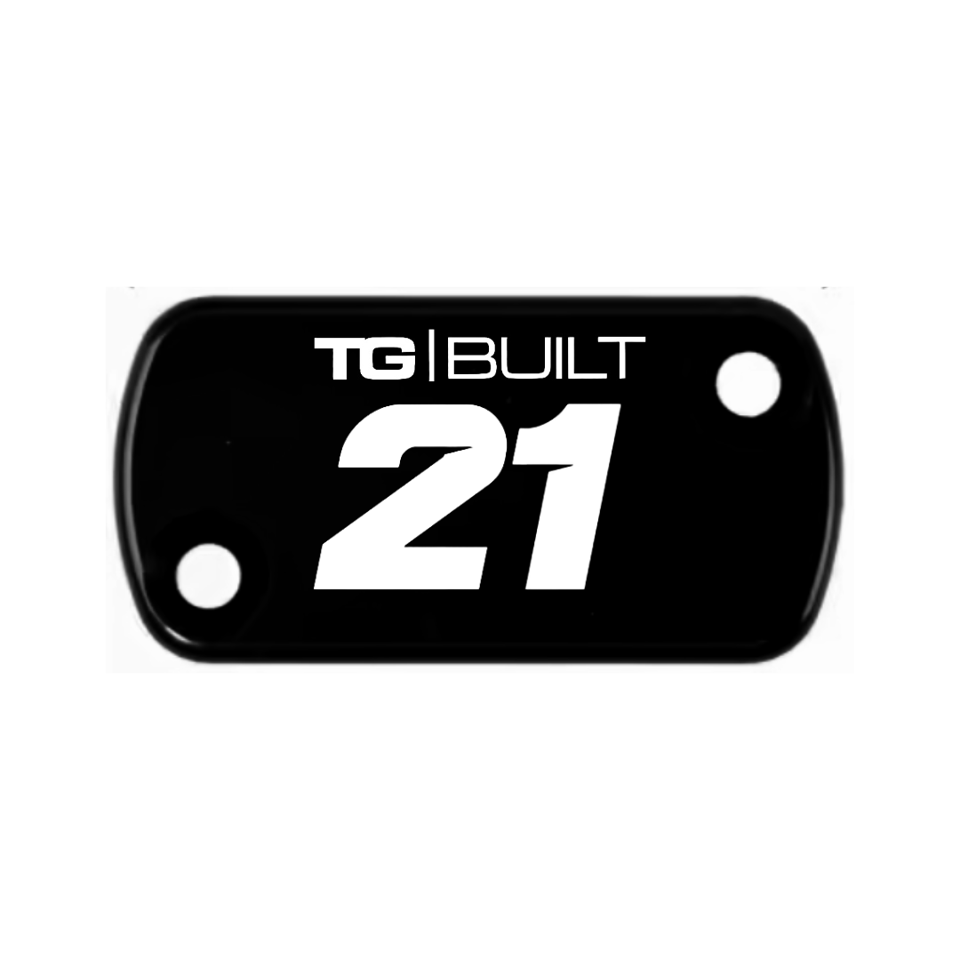 CUSTOM Laser Engraved Resivior caps (UB Brakes)