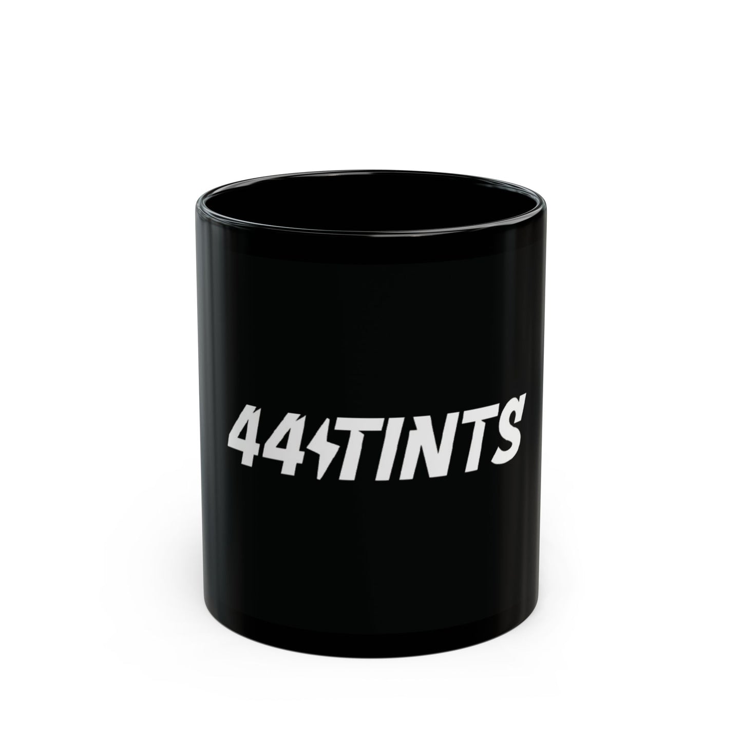 444TINTS Black Coffee Mug — Bold Logo Ceramic Mug (11oz & 15oz)