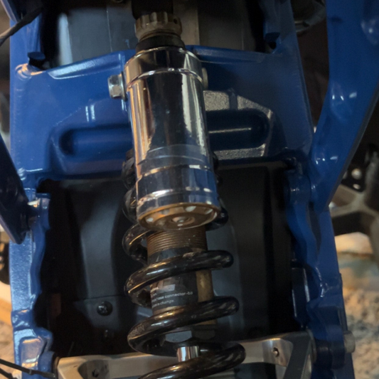 Rear shock chrome wrap