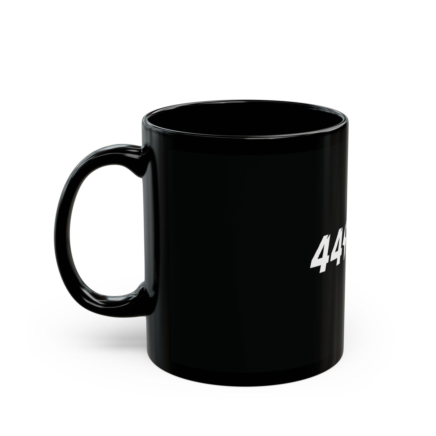 444TINTS Black Coffee Mug — Bold Logo Ceramic Mug (11oz & 15oz)