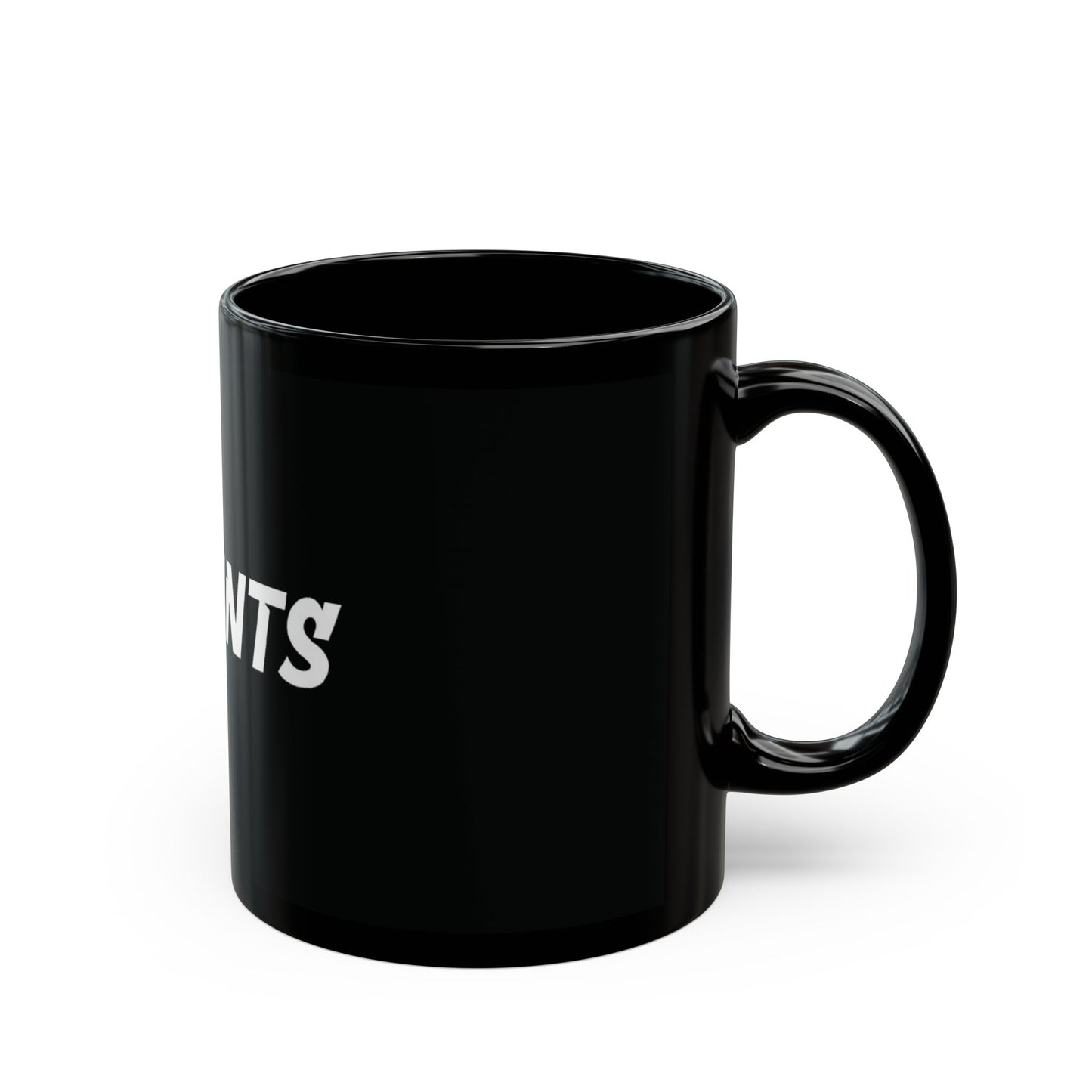 444TINTS Black Coffee Mug — Bold Logo Ceramic Mug (11oz & 15oz)