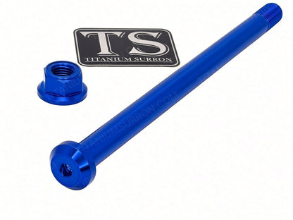 Titanium Rear Axle and Nut - E-Ride Pro SS 2.0 (Two pcs)