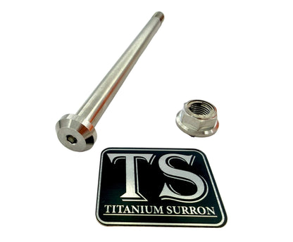 Titanium Rear Axle and Nut - E-Ride Pro SS 2.0 (Two pcs)