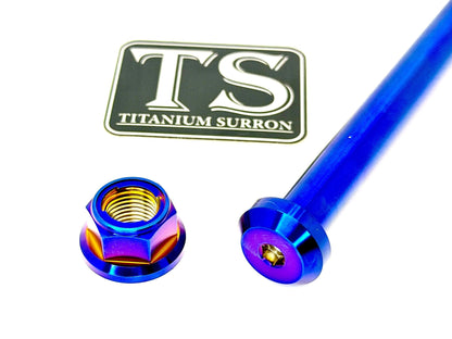 Titanium Rear Axle and Nut - E-Ride Pro SS 2.0 (Two pcs)